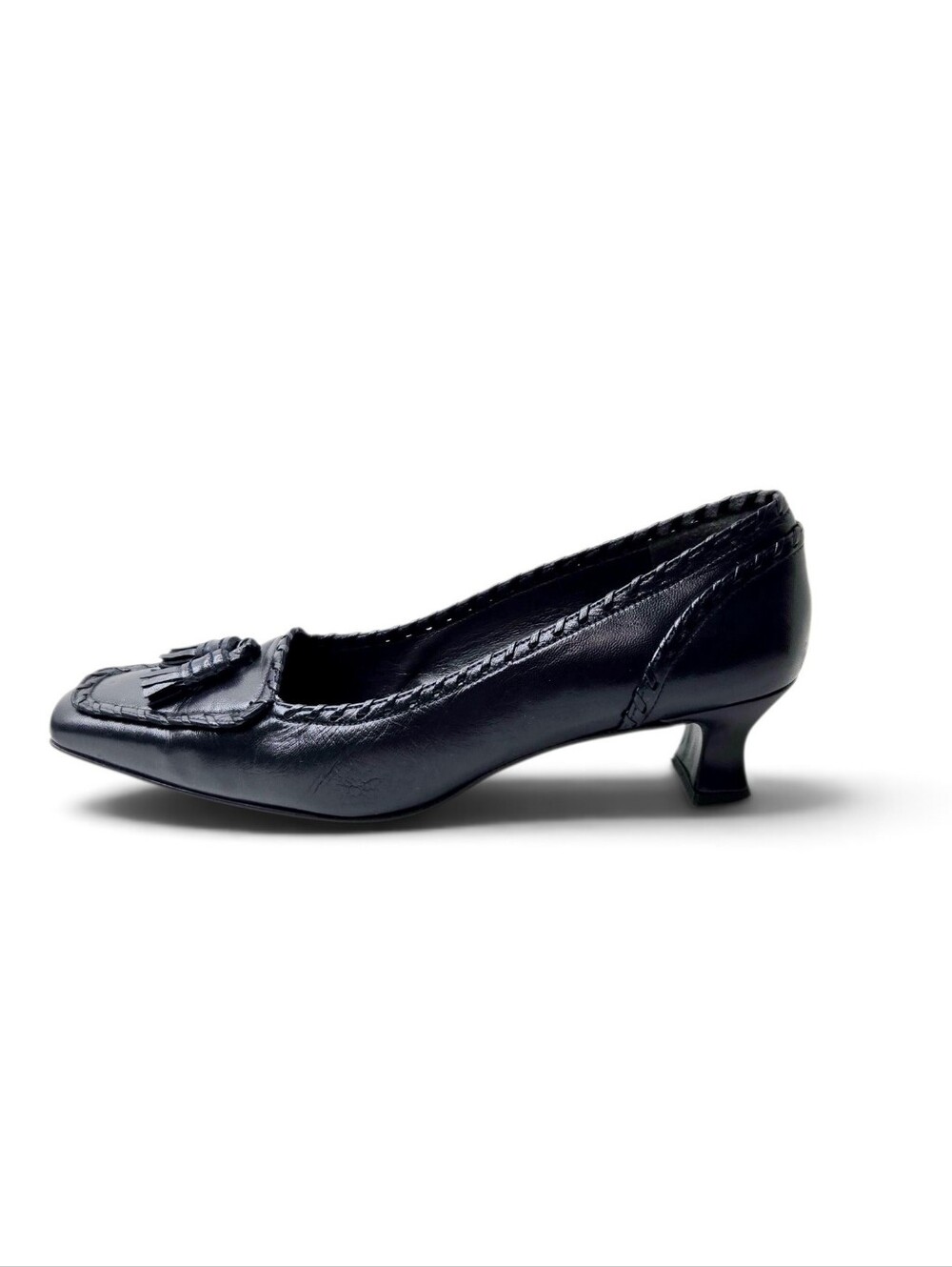 Stuart Weitzman Barclo Navy Pumps. 8M - Picture 3 of 16